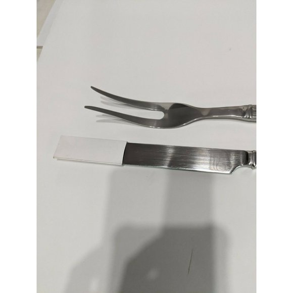 Reed & Barton BROOKSHIRE 2 Piece Carving Set Knife Fork Stainless Flatware 11" - Picture 3 of 7